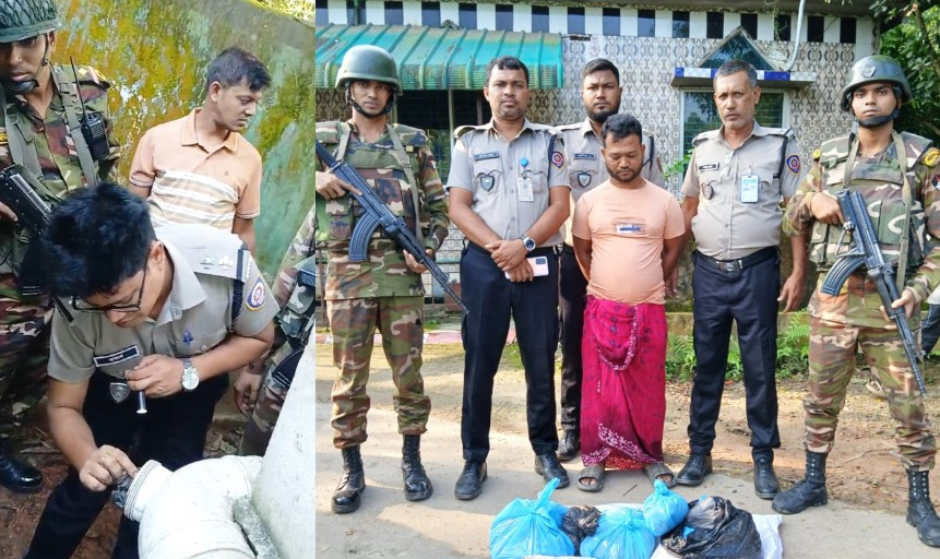 কুমিল্লায় যৌথ অভিযানে মাদকের গডফাদারকে গাঁজাসহ আটক